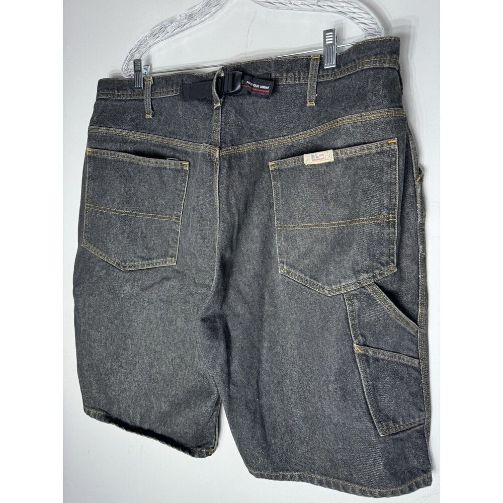 Vintage Ralph Lauren Polo Jeans Company Strap Jean Cargo Shorts Mens Size 38 Y2k